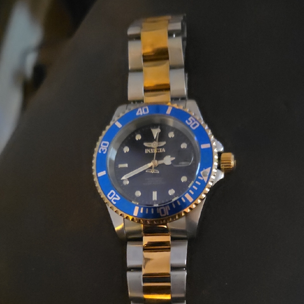 Invicta Blue and Gold Men's Watch